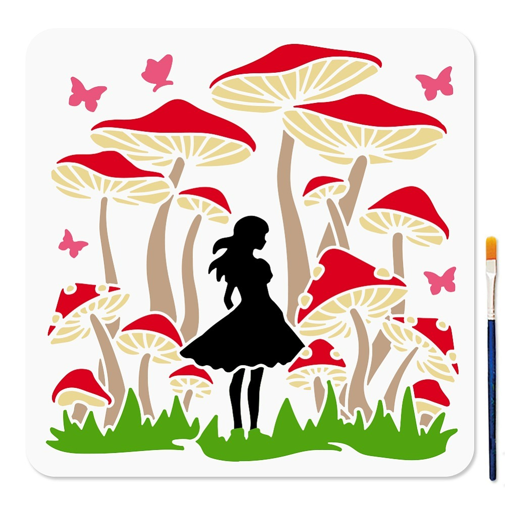 Scrapbooking - 1pc PET Hollow Out Drawing Painting