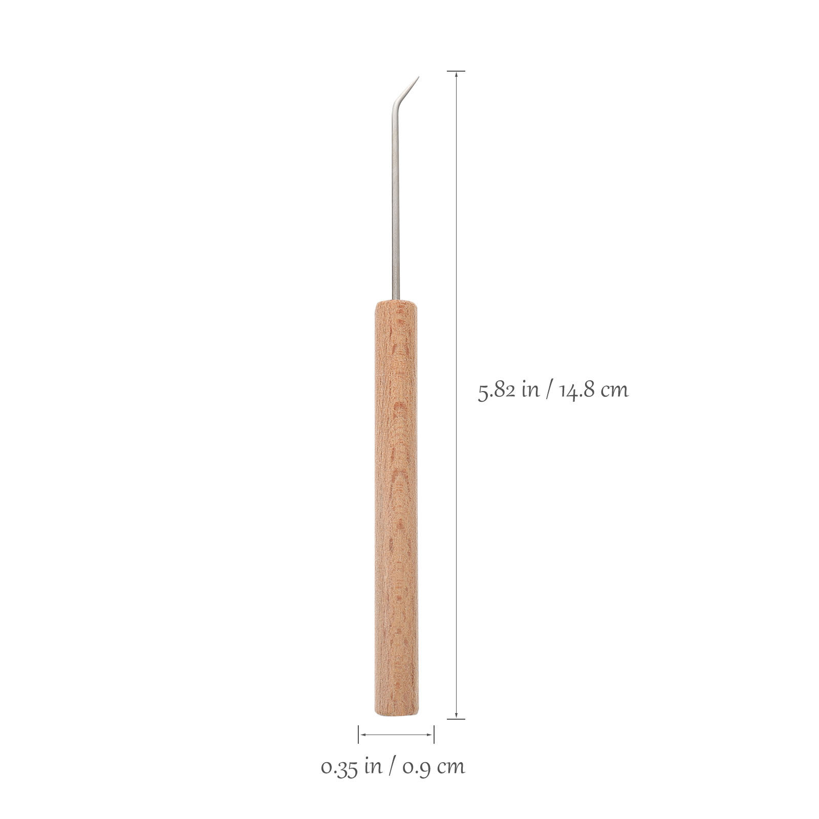 1Pcs Crochet Hook Wooden Handl - Wooden Crochet Hooks Ergonomic Handle recension och pris