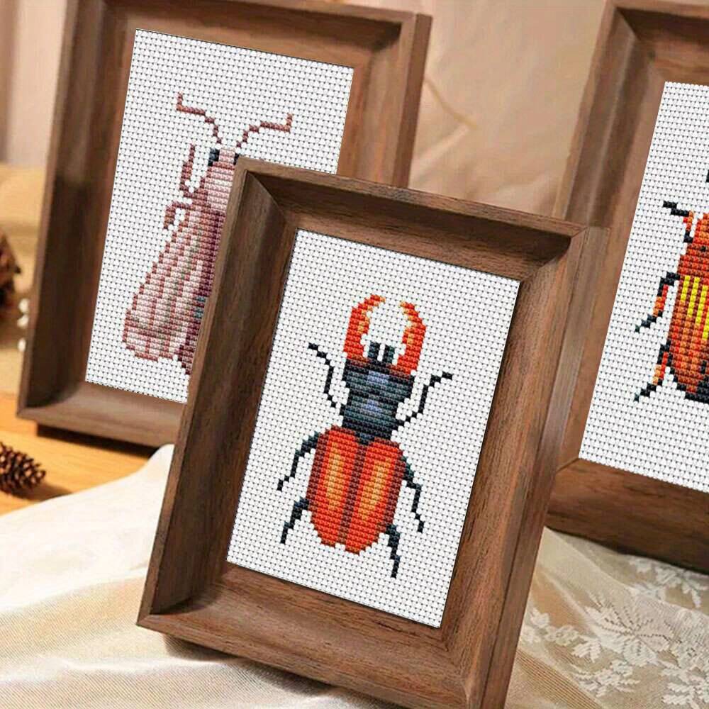 8Pcs Insect Cross Stitch Embro - Cotton Embroidery Thread Skeins recension och pris